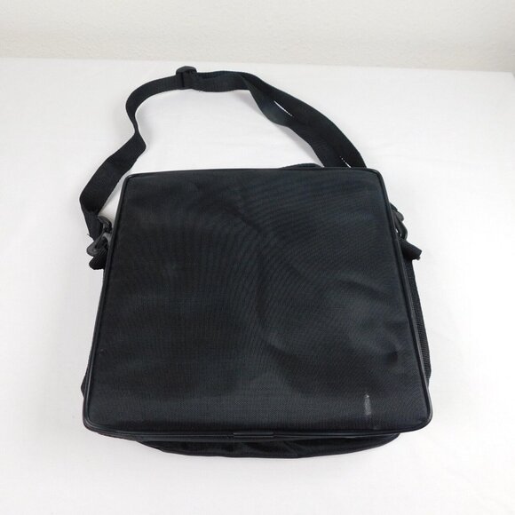 Black Soft Cassette Tape Carrying Case Bag Adjustable Strap MM Holds 10 Tapes - Picture 3 of 9